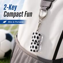 Keyboard Stress Relief Toy, Football Style Loud Clicky Keychain, Pressure Release Clicking Keyboard, Improve Focus And Relieve Anxiety, Suitable For Library, Office And Home - Multicolor - View 11