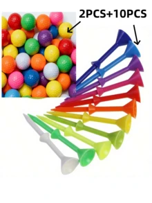 Colorful No-Logo Golf Balls, Standard Competition Balls, Double-Layer Structure, 322 Standard Dimples, High-Elasticity Rubber Core, Durable Surlyn Outer Layer, Beautiful Golf Gift - Multicolor - View 14