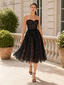 Black Parisian Lace - 黑色 - 查看 5