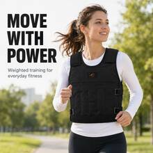 BSKT 1pc Black Adjustable Weighted Sand Vest, Outdoor Running Gym Fitness Endurance Training For Teens And Adults, Reinforced Wear-Resistant Oxford Fabric, Detachable Sandbags, Wide Cushioned Shoulder Straps + Adjustable Waist, Customizable Weight For Different Training Intensities, Balanced Weight Distribution, Breathable And Non-Stuffy, Suitable For Running, Strength Training And Outdoor Activities - Black - View 1