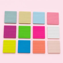 300 Sheets Transparent Sticky Notes, 6 Color Lined Memo Pads, See Through Removable Writing Notes, 50 Sheets Each Color For School Study, Office, Planner & Reading,Back To School Season - one-size - View 9