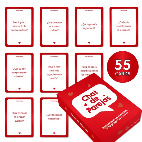 55 Spanish Drinking Game Cards, Each Card Adds Emotion, Laughter And Unexpected Moments, Perfect For Parties, Birthdays And Epic Nights With Friends, 21st Birthday Gift, Valentine's Day/Christmas Gift