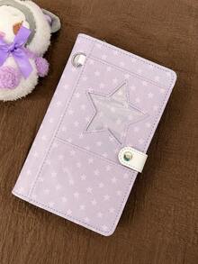 A6 Loose-Leaf Planner, Star And Polka Dot Loose-Leaf Diary, Replaceable Inner Pages, Daily Schedule Memo For Work, Study And Office, Back To School Essentials, Cover And Inner Pages Only - Multicolor - View 13