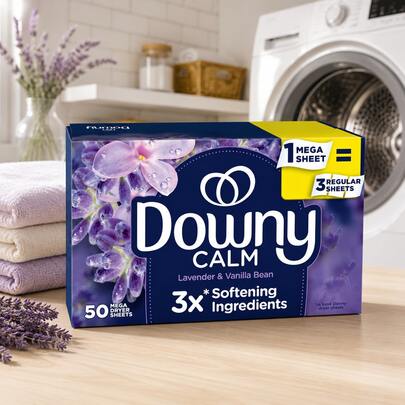 Lavender Vanilla Dryer Sheets, Fabric Softener Sheets For Laundry, Fresh Scent Laundry Care Supplies, Anti Static Clothes Dryer Sheets, Softening Sheets For Washing Routine, Disposable Laundry Essentials For Home, Bedroom, Dorm,Bleach Free,50ct
