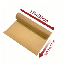 1 Roll, Heavy Duty Unbleached Parchment Paper Roll For Baking, Cooking, Grilling, Air Fryer And Steaming - Non-Stick, Silicone Oil Coated - Kitchen Accessories And Home Kitchen Items Back To School - View 13