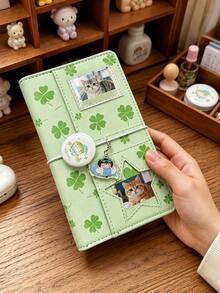 A6 Loose-Leaf Planner, Star & Polka Dot Loose-Leaf Diary, Replaceable Inner Pages, Daily Schedule Memo, Suitable For Work, Study, Office, Back To School Supplies, School Essentials And First Day Of School, Only Includes Cover And Inner Pages - Multicolor - View 3