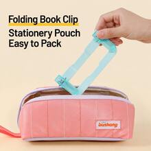 1PC Portable Creative Double-Headed Book Clip, Portable Foldable Reading Stand, Cross-Border Book Fixing Reading Clip, Suitable For Students' Storage And Reading, Office Workers' And Classification Storage, Suitable As A Gift. - Sets - View 7