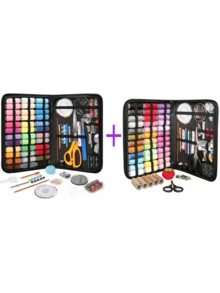 EDCUEBE7 1pc Portable Sewing Kit, Home Sewing Tool Set With Thread Box, Needles, Sewing Accessories (Random Color) - Black - View 19