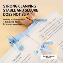 1PC Portable Creative Double-Headed Book Clip, Portable Foldable Reading Stand, Cross-Border Book Fixing Reading Clip, Suitable For Students' Storage And Reading, Office Workers' And Classification Storage, Suitable As A Gift. - Sets - View 9