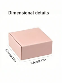 50pcs Pink Cardboard Packaging Boxes, Mini Cardboard Gift Boxes, Small Paper Boxes. These Pink Mini Packaging Boxes Are Shaped Like Airplanes, Very Practical And Suitable For Packaging Rings, Earrings And Other Accessories. Suitable For Weddings, Birthdays, Festivals, Christmas And Other Occasions, Also Can Be Used For Jewelry Display Or Packaging Purposes. In Addition, These Packaging Boxes Can Also Be Used As Party Gifts Or DIY Gift Boxes. - Multicolor - View 2