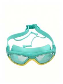 1pc High Definition Waterproof Swimming Goggles, Silicone Swimming Goggles, Suitable For Men And Women, Large Frame Design Fits Facial Contour, Comfortable Wear Without Pressure - Multicolor - View 8