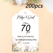 Custom Wine Bottle Tags, Custom Gift Tags, Custom Thank You Cards, Custom Clothing Tags, Custom Paper Box Tags, Custom Cardstock, Custom Thank You Cards, Custom Shaped Greeting Cards, Party, Holiday, Gathering, Restaurant, Wedding, Back To School, Confession Season - Commemorative Hang Tag - View 17