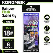 1 Pack Rainbow Flash Sabiki Rig With 6 Gold Hooks, Glow Beads And Iridescent Fish Skin, Ready-Tied Fishing Bait Rig For Freshwater And Saltwater - Violet Purple - View 8