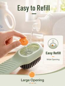 1pc Creative Shoe Brush, Multi-Functional Special Brush, Soft Bristle Shoe Cleaning Tool, Household Laundry Brush, Liquid Shoe Brush, No Electricity Required, Perfect For Bathroom, Kitchen, Laundry Room Cleaning - View 5