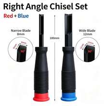 1pc/2pcs Multi-Function Woodworking Right Angle Chisel 8mm/12mm Square Mortise Chisel, 90 Degree Precision Cutting Angle Chisel, Hinge Groove Corner Wood Chisel, Slotting Hollow Chisel Right Angle Punch Chisel For Hinge Carving - Multicolor - View 10