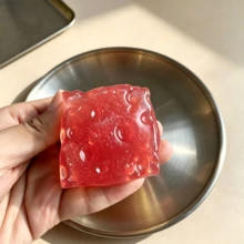 1pc-Squishy,Soft And Fluffy,Colorful Ice Cream Jelly Cheese Toy,Cheese Block Puzzle Toy,Shiny And Transparent Appearance,Portable Handheld Tabletop Game Accessory,Relaxation And Sleep Aid Tool, Birthday Gift,Holiday Gift,Emotional Soothing Toy - Multicolor - View 16
