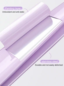 2-In-1 Eyelash Tweezers & Eyelash Curler Set, Anti-Stick Design, Premium Quality, Exquisite Gift Choice, Macaron Multicolor, Precise Pointed Tip, Portable Salon-Grade, Fine Styling Eyelash Grooming Tool, High Cost-Performance, Back To School Home Makeup Beauty Accessory - Purple - View 6