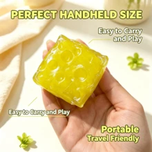 1pc-Squishy Ice Cream Cheese, Colorful Mini Cheese-Shaped Realistic Figurines, With Smooth And Soft Surfaces, Portable Desktop Handheld Accessories - Sleep Aid - Birthday Gift - Holiday Gift - Emotional Healing Toy - Multicolor - View 16
