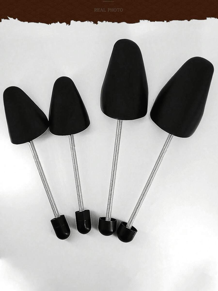2pcs Plastic Shoe Trees, Adjustable Unisex Shoe Shapers, Durable Plastic Material, Suitable For Sneakers, Dress Shoes And More - Multi-color - View 1