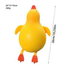1PC Cute Yellow Duck Squishy Stress Relief Toy, Soft Slow Rising Cartoon Animal Squeeze Fidget Toy, Sensory Squeeze Toy For Toddlers, Classroom Reward, Kids Birthday Party Favor, Novelty Stress Vent Play Gift For Boys Girls - Multicolor - View 12