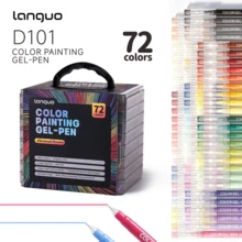 Languo 45/72/99/144 Colors Fluorescent Gel Pen Set, 0.6mm Fine Tip Marker Pens, Suitable For Drawing, Coloring And Professional Art Creation, With Plastic Storage Box - Sets - View 15