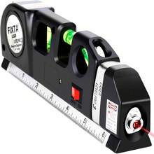 Bộ dụng cụ cân bằng laser 2,5m (8ft/2.5m), cân bằng laser đa năng với tia laser chữ thập tiêu chuẩn, thích hợp để treo tranh, tủ, tường gạch, sản phẩm của AikTryee. - Nhiều màu - Xem 2