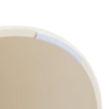 Set Of 2 Coffee Tables From The Sanduhr Series With Distinctive Conical Shape, Melamine Tabletop With Wood Look + Cream Colored Metal Base, Space Saving And Stackable, Ideal For Living Room, Bedroom And Office. - Wood + Metal - View 5