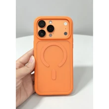Orange Color Change Phone Case Set (Soft Back Sticker + Lens Film + Matte Texture Phone Case), Compatible With IPhone 13Pro/14Pro/15Pro/16 Pro Max, Helps Upgrade Phone To 17 Pro/17Pro Max Appearance, Full Protection, Matte Cool Texture, Phone Lens Film - Orange - View 6