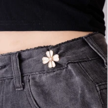 4/6/8Pairs Pants Waist Tightener, Loose Jeans Button, Seamless And Tool-Free Jeans Button Tightener, Adjustable Jeans Button Tightener, 8-Petal Flower Instant Button Pin - Multicolor - View 10