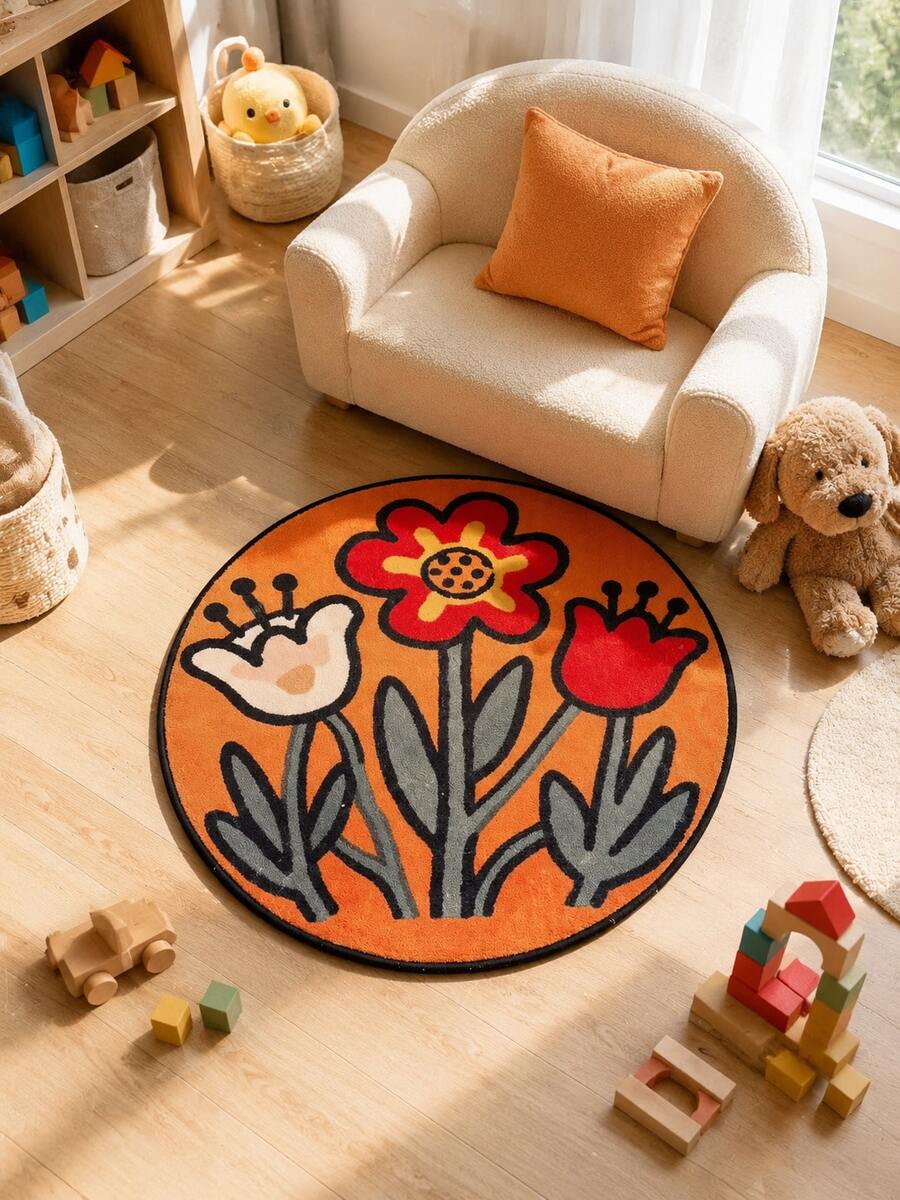 1 Stück Kunst-Kaschmir Kurzflor Teppich, weich und bequem, maschinell gefertigt, leicht zu reinigen, maschinenwaschbar, geeignet für Wohnzimmer, Arbeitszimmer, Schlafzimmer und mehr, Heimdekoration Teppich, verbessert die Atmosphäre - Verschiedenfarbig - Übersicht 1