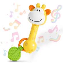 Infant Teething Rattle Toy, Glowing Musical Rhythm Stick Suitable For Newborns - Multicolor - View 5