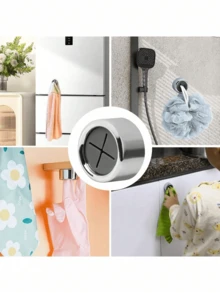 Kitchen Towel Rack Tea Towel Holder Bathroom Suction Cup Hand Towel Rack Adhesive Wall Hook Suitable For Dish Cloths Round Wall Mounted Towel Rack Suitable For Bathroom, Kitchen And Home, Wall, Cabinet, Garage No Drilling Required - Multicolor - View 9