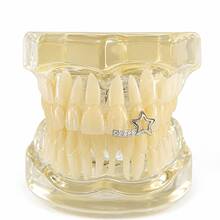 1 Set 4-Point Star & Heart Hollow Bar Zirconia 3 Pieces Set, Personalized Cute Hip-Hop Teeth Grillz Party Funny Gathering Accessories - Multicolor - View 4