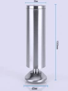 1pc Adjustable Stainless Steel 6-30cm Furniture Legs For Cabinet, Table, Sofa, Bed, Furniture Legs - Silver - View 12
