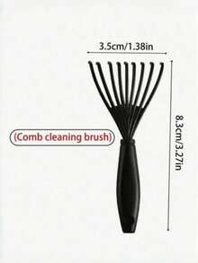 1pc Multi-Function Hairline Styling Comb, Stainless Steel Needle Frizz Brush Set, Professional Salon Hair Smoothing Tool, Bathroom Accessory Hair Accessory, Essential Hair Styling Product For Girls Back To School And Travel - Multicolor - View 16
