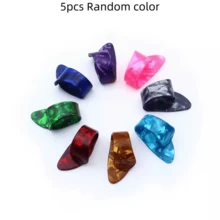 Mixed Color Thumb & Index Finger Pick Set, Thumb Picks For Guitar, Mandolin, Banjo - Multicolor - View 12