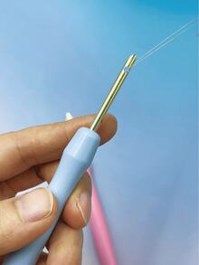 Fixed Punch Needle, Metal Needle Tip With Colorful Handle, Available In 2.5mm / 3.5mm Needle Diameter Specifications, Suitable For Different Thicknesses Of Embroidery Thread, Ideal For Punch Needle Embroidery, Tufting And Other Handmade Crafts, Practical Punch Needle Accessory - Fixed-head Colored Punch Needle - View 4