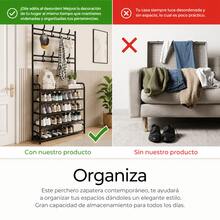 Shoe Rack, Clothes Organizer, Shoe Rack, 4.5 Tiers - Black - View 5