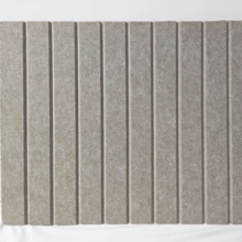 1件 40*60cm 羊毛氈垂直條紋溝槽板，北歐風創意羊毛氈留言板，照片背景牆飾藝術展示板 - 駝色 - 查看 12