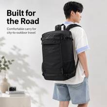 男女通用登山背包，大容量戶外旅行包，徒步露營背包，山系攀岩背包，雙肩背包 - 彩色 - 查看 4