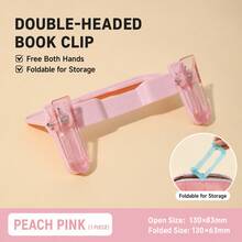 1PC Portable Creative Double-Headed Book Clip, Portable Foldable Reading Stand, Cross-Border Book Fixing Reading Clip, Suitable For Students' Storage And Reading, Office Workers' And Classification Storage, Suitable As A Gift. - Sets - View 13