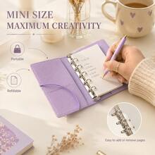 1pc M5 Loose Leaf Refill, 6 Page Formats, Planner Inserts Suitable For Loose Leaf Notebooks, Daily/Weekly Schedule Pages Fit Pocket Planners, Replacement Inserts For Journals, Time Management Memo For Students & Office, Travel Stationery - Inner Pages - View 4