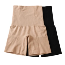 Cinta Modeladora Short Tira Barriga C/ Barbatanas Não Enrola - Bege - Visão 2