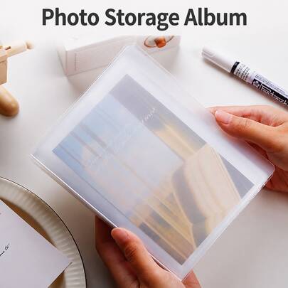 Large Capacity A6 Family Photo Album, Photo Storage Book With Sticker Card Pocket Design, Bulk