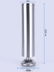 1pc Adjustable Stainless Steel 6-30cm Furniture Legs For Cabinet, Table, Sofa, Bed, Furniture Legs - Silver - View 9