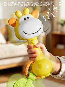 Infant Teething Rattle Toy, Glowing Musical Rhythm Stick Suitable For Newborns - Multicolor - View 3