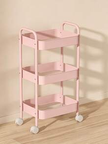 1pc Flexible Multi-Layer Rolling Storage Cart, No Electricity Required, Easy To Move, Suitable For Kitchen, Bathroom, Bedroom Organization, Compact Storage Solution, Bedroom Storage Rack, Portable Kitchen Storage Rack, Kitchen Accessories, Room Decor - Multicolor - View 10