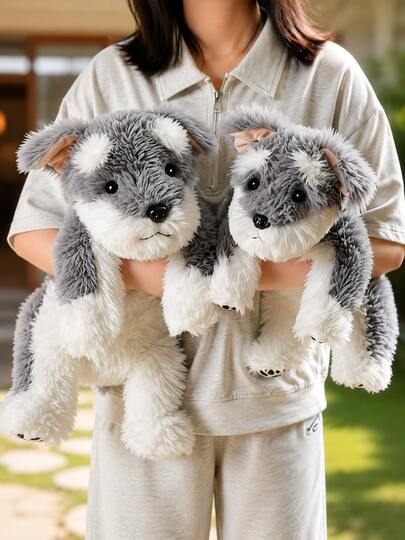 Muñeco de peluche de galgo de 60cm/23.62in de alto, cachorro de perro sabueso suave y lindo, regalo creativo para fiesta de cumpleaños de niños, decoración del hogar, habitación de niñas, colección, juego