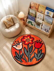 1 Stück Kunst-Kaschmir Kurzflor Teppich, weich und bequem, maschinell gefertigt, leicht zu reinigen, maschinenwaschbar, geeignet für Wohnzimmer, Arbeitszimmer, Schlafzimmer und mehr, Heimdekoration Teppich, verbessert die Atmosphäre - Verschiedenfarbig - Übersicht 3