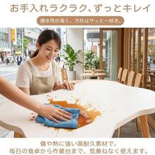 ローテーブル 幅80×奥行40×高さ42.5cm センターテーブル 一人暮らし リビング 机 デスク 木製 シンプル おしゃれ 組立簡単 - ホワイト - チェックする 5